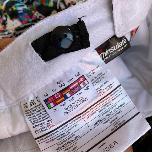 Spyder Olympia Ski Snowboard Pants Unisex Kids 10